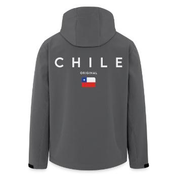 Flagge von Chile, Chilenischer Stolz - Recycelte Männer Softshell-Jacke von Stanley/Stella - Schwarz - Hinten - AI Model Male 185 light (185cm)