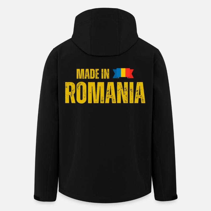 Made in Romania, Romanian pride - Men’s Recycled Softshell Jacket by Stanley/Stella - black