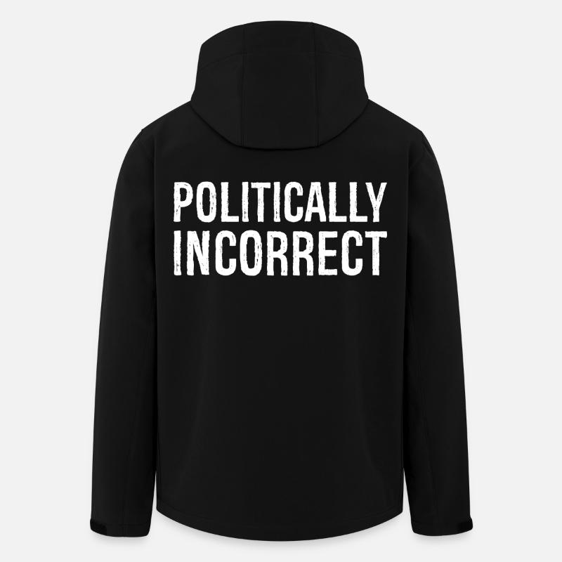 politiquement incorrect - Veste softshell homme en polyester recyclé Stanley/Stella - noir