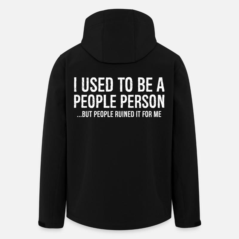 J’étais une personne sociable - Veste softshell homme en polyester recyclé Stanley/Stella - noir