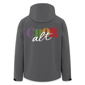 Chœur alto - Veste softshell homme en polyester recyclé Stanley/Stella - noir - Dos - AI Model Male 185 light (185cm)
