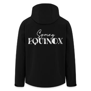 Spring Equinox March Equinox Happy Easter Ostara - Men’s Recycled Softshell Jacket by Stanley/Stella - black - Back - AI Model Male 185 light (185cm)