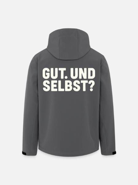 GUT. UND SELBST? - Recycelte Männer Softshell-Jacke von Stanley/Stella - Schwarz