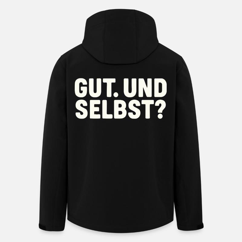 GUT. UND SELBST? - Recycelte Männer Softshell-Jacke von Stanley/Stella - Schwarz