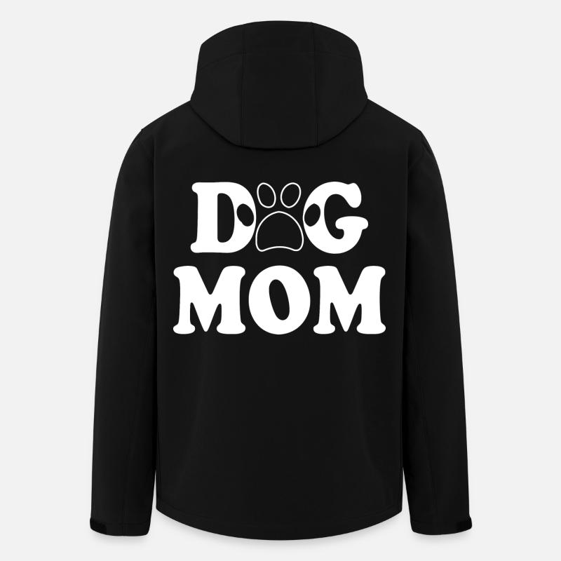 Dog mom - Recycelte Männer Softshell-Jacke von Stanley/Stella - Schwarz