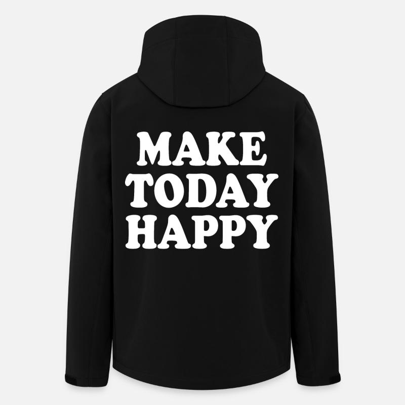 Make today happy - Veste softshell homme en polyester recyclé Stanley/Stella - noir