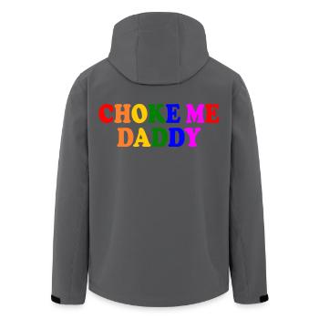 Choke me daddy - Recycelte Männer Softshell-Jacke von Stanley/Stella - Schwarz - Hinten - AI Model Male 185 light (185cm)