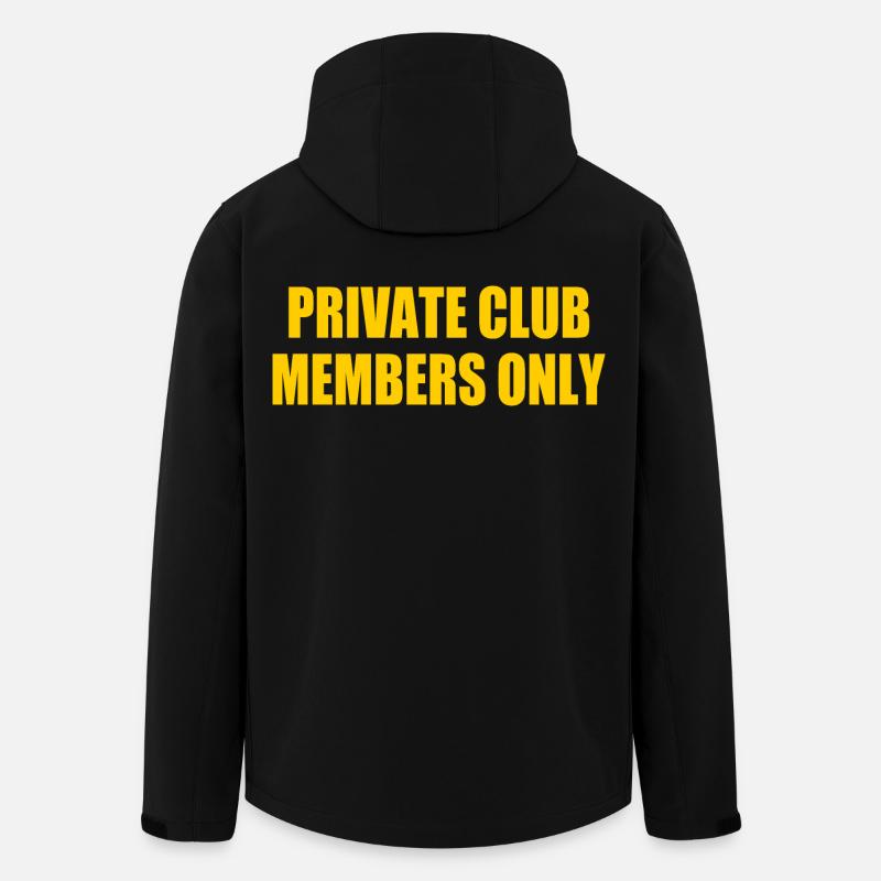 private club members only - Recycelte Männer Softshell-Jacke von Stanley/Stella - Schwarz