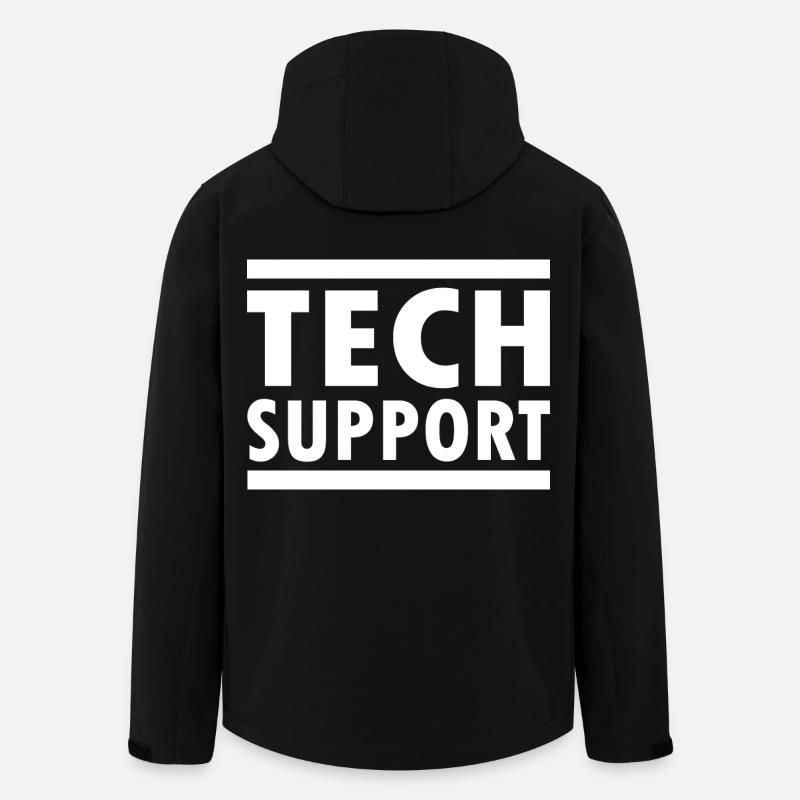 tech support - Men’s Recycled Softshell Jacket by Stanley/Stella - black