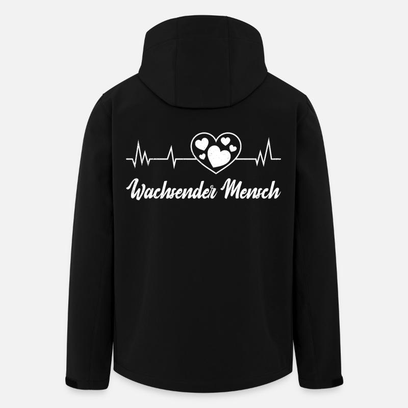 Werdende Mutter WACHSENDER MENSCH Lustig - Recycelte Männer Softshell-Jacke von Stanley/Stella - Schwarz