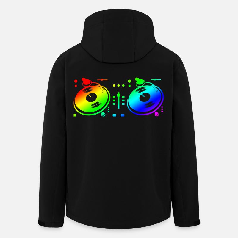 Turntable Disc Jockey - Recycelte Männer Softshell-Jacke von Stanley/Stella - Schwarz