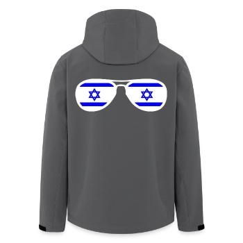 Israel - Recycelte Männer Softshell-Jacke von Stanley/Stella - Schwarz - Hinten - AI Model Male 185 light (185cm)