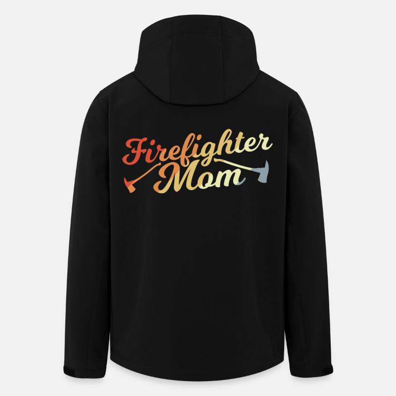 Feuerwehr Mutter - Recycelte Männer Softshell-Jacke von Stanley/Stella - Schwarz