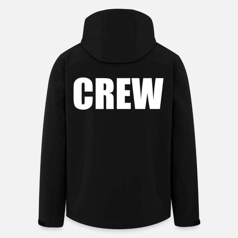 Crew - Recycelte Männer Softshell-Jacke von Stanley/Stella - Schwarz