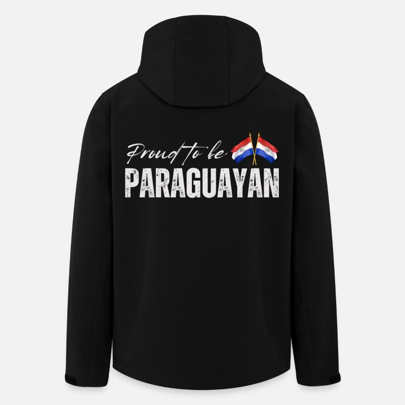 Paraguayan pride, Paraguayan flag - Men’s Recycled Softshell Jacket by Stanley/Stella - black