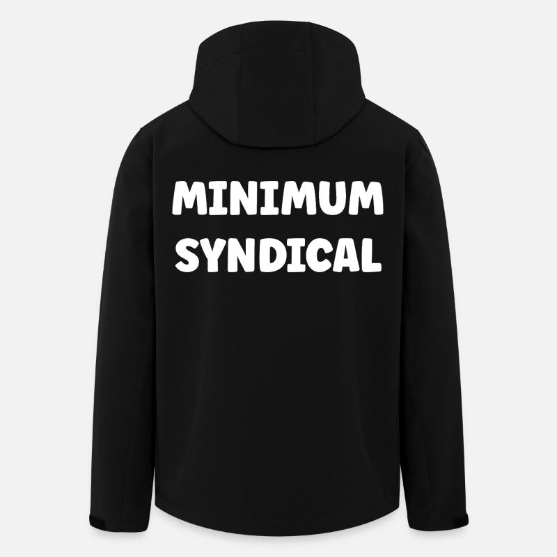 Minimum syndical - Veste softshell homme en polyester recyclé Stanley/Stella - noir