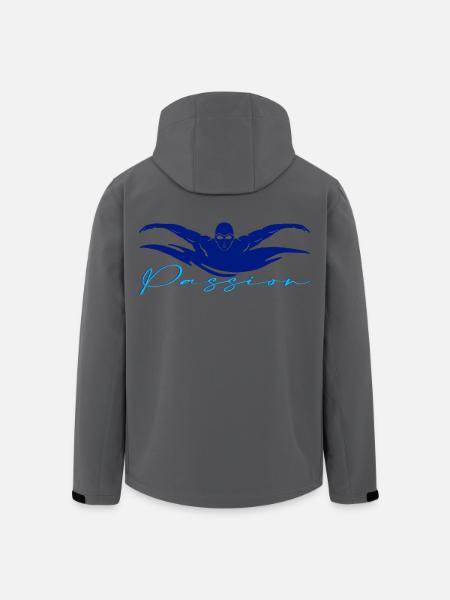 Swimming - Recycelte Männer Softshell-Jacke von Stanley/Stella - Schwarz