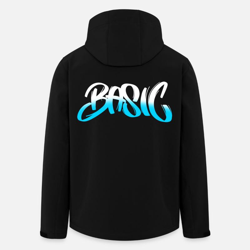 Dégradé de graffiti BASIC - Veste softshell homme en polyester recyclé Stanley/Stella - noir