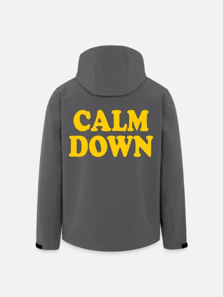 Calm down - Men’s Recycled Softshell Jacket by Stanley/Stella - black