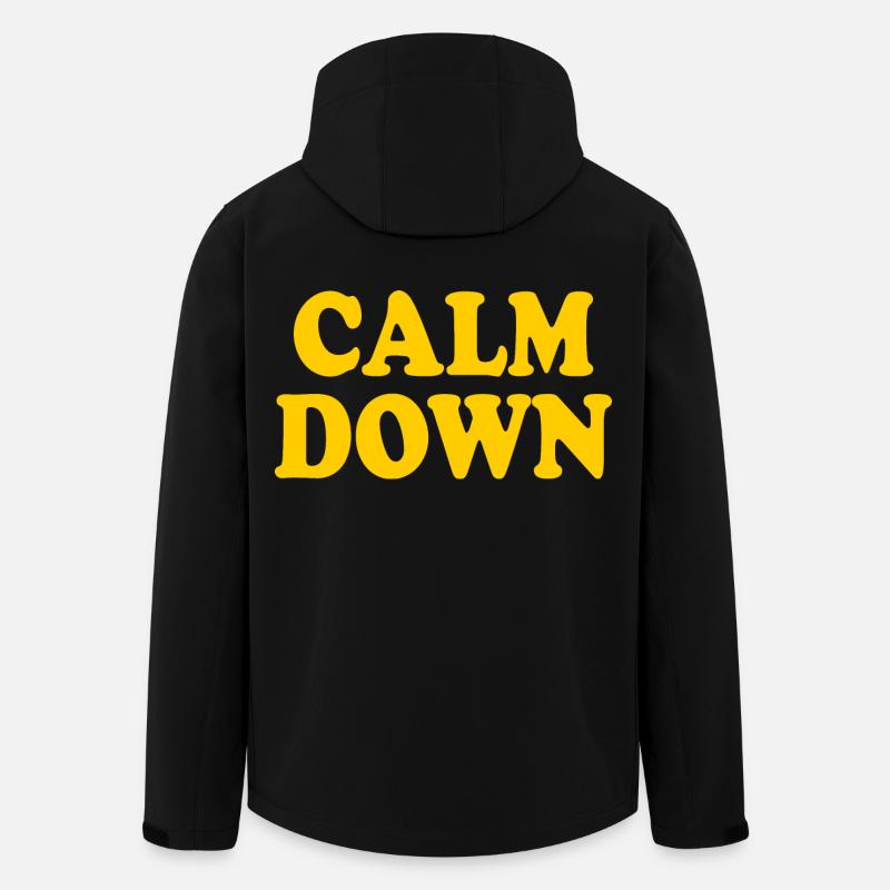 Calm down - Veste softshell homme en polyester recyclé Stanley/Stella - noir