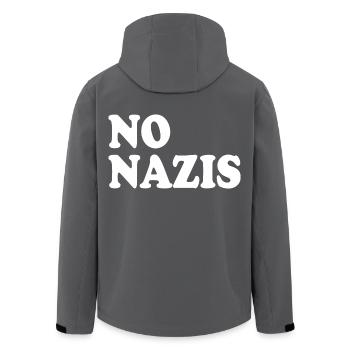 Pas de nazis - Veste softshell homme en polyester recyclé Stanley/Stella - charbon - Dos - AI Model Male 185 light (185cm)