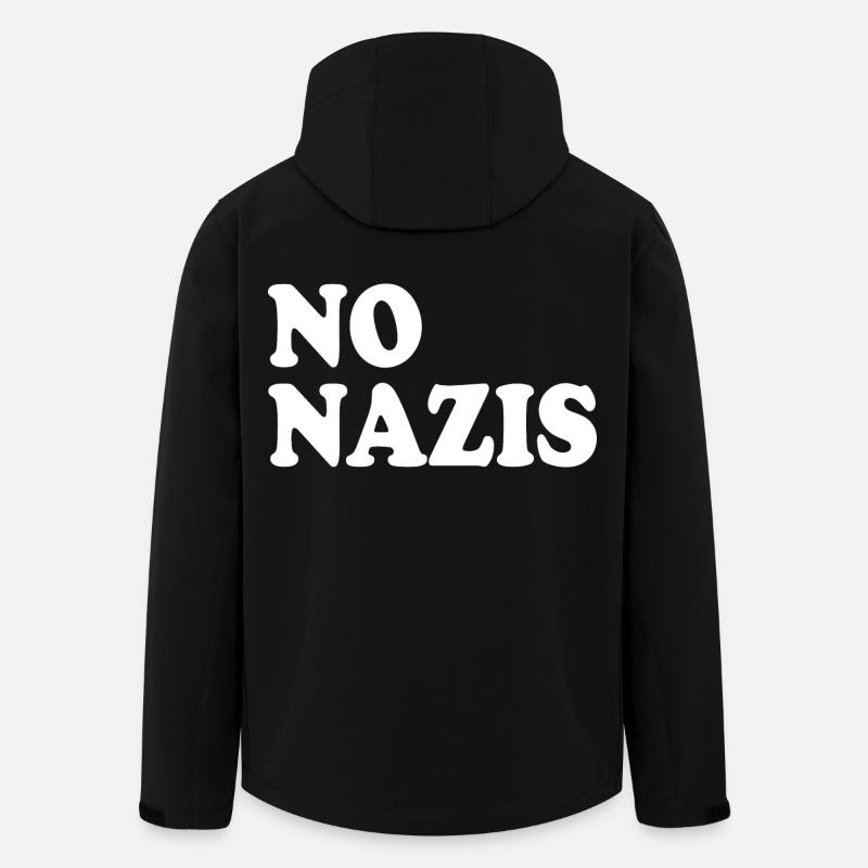 No nazis - Men’s Recycled Softshell Jacket by Stanley/Stella - black