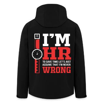 HR Manager - Recycelte Männer Softshell-Jacke von Stanley/Stella - Schwarz - Hinten - AI Model Male 185 light (185cm)