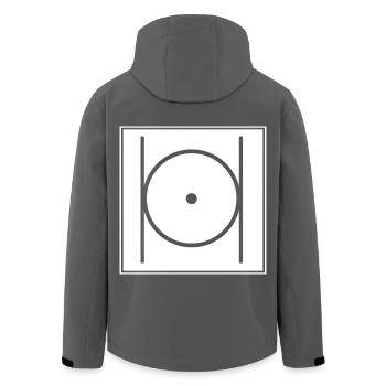 Freimaurer Illuminati - Recycelte Männer Softshell-Jacke von Stanley/Stella - Anthrazit - Hinten - AI Model Male 185 light (185cm)