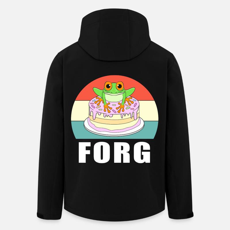 Frosch Laubfrosch - Recycelte Männer Softshell-Jacke von Stanley/Stella - Schwarz