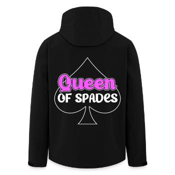 Pik Pikass Spielkarte Kartenspiel - Recycelte Männer Softshell-Jacke von Stanley/Stella - Schwarz - Hinten - AI Model Male 185 light (185cm)