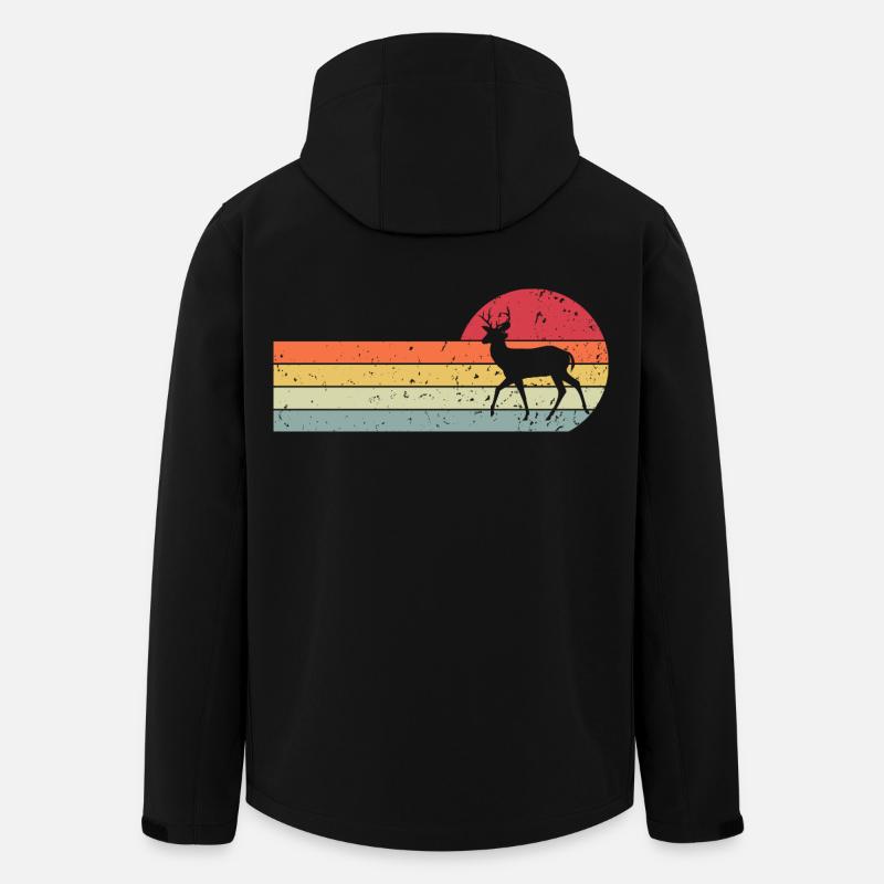 Reh - Recycelte Männer Softshell-Jacke von Stanley/Stella - Schwarz