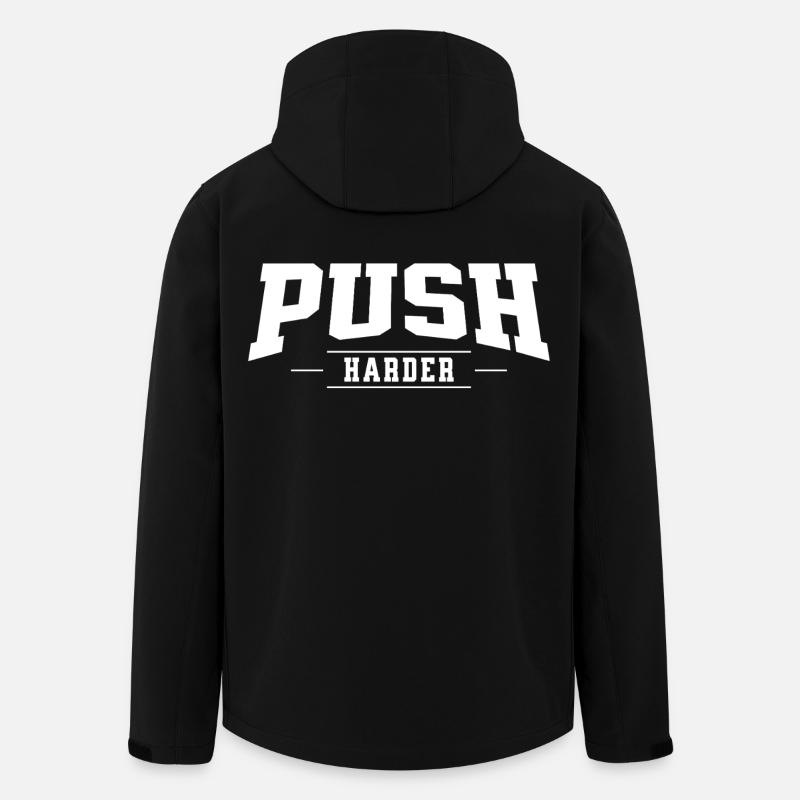 Poussez plus fort - Veste softshell homme en polyester recyclé Stanley/Stella - noir