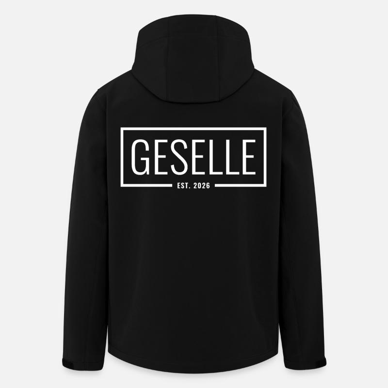 Geselle Est. 2026 - Recycelte Männer Softshell-Jacke von Stanley/Stella - Schwarz