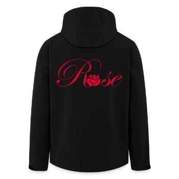 Das Wort Pink - Recycelte Männer Softshell-Jacke von Stanley/Stella - Schwarz - Hinten - AI Model Male 185 light (185cm)