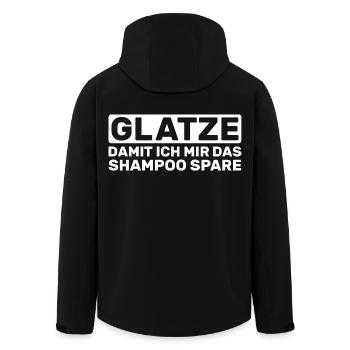 Calvitie : pour que je garde le shampoing - Veste softshell homme en polyester recyclé Stanley/Stella - noir - Dos - AI Model Male 185 light (185cm)