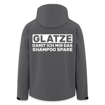 Calvitie : pour que je garde le shampoing - Veste softshell homme en polyester recyclé Stanley/Stella - charbon - Dos - AI Model Male 185 light (185cm)