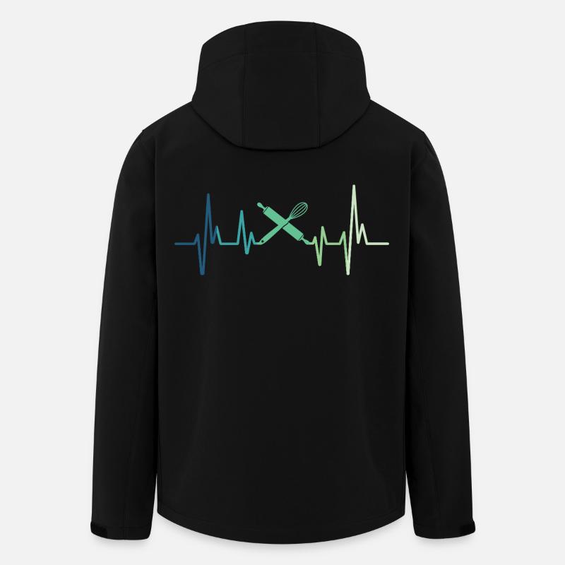 Bäckerei Herzschlag-Bäcker - Recycelte Männer Softshell-Jacke Discoverer von Stanley/Stella - Schwarz