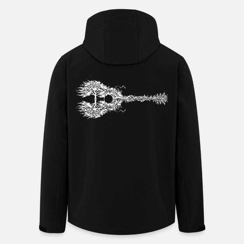 Guitar made of plants - Men’s Recycled Softshell Jacket by Stanley/Stella - black