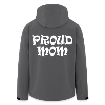 Proud mom - Recycelte Männer Softshell-Jacke von Stanley/Stella - Schwarz - Hinten - AI Model Male 185 light (185cm)