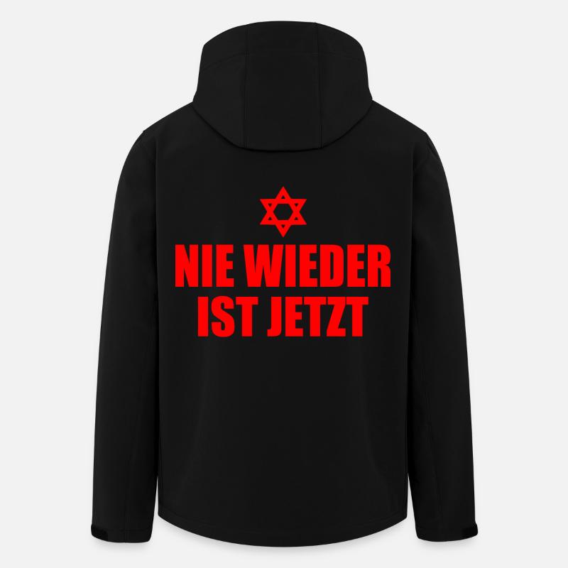 Never again is now - Men’s Recycled Softshell Jacket by Stanley/Stella - black