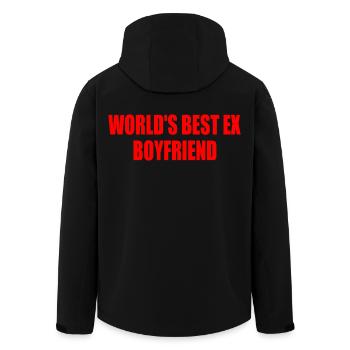 world's best ex boyfriend - Recycelte Männer Softshell-Jacke von Stanley/Stella - Schwarz - Hinten - AI Model Male 185 light (185cm)