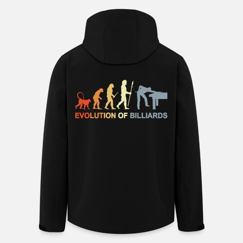 Billard Evolution - Veste softshell homme en polyester recyclé Stanley/Stella - noir