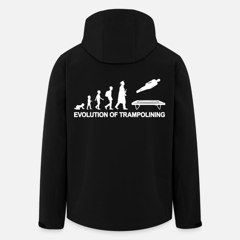 Evolution Trampolinist - Recycelte Männer Softshell-Jacke von Stanley/Stella - Schwarz