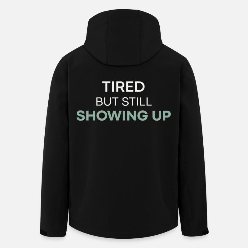 Fatigué mais toujours présent - Veste softshell homme en polyester recyclé Stanley/Stella - noir