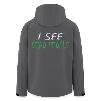 Je vois des morts - Veste softshell homme en polyester recyclé Stanley/Stella - noir - Dos - AI Model Male 185 light (185cm)