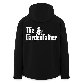 Le Jardin Gardenfather Garden Godfather Humour Fun Design - Veste softshell homme en polyester recyclé Stanley/Stella - noir - Dos - AI Model Male 185 light (185cm)