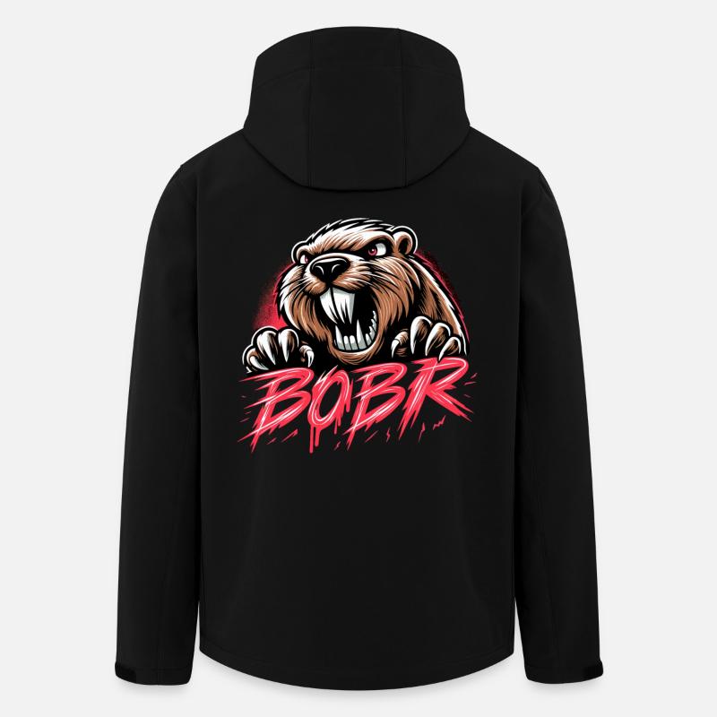 Bobr Beaver Pologne Cadeau - Veste softshell homme en polyester recyclé Stanley/Stella - noir