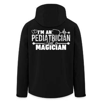 Pediatrician Is Not Magician - Men’s Recycled Softshell Jacket by Stanley/Stella - black - Back - AI Model Male 185 light (185cm)