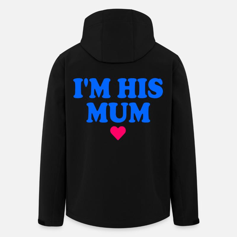 im his mom - Recycelte Männer Softshell-Jacke von Stanley/Stella - Schwarz