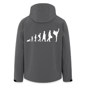 Développement du kickboxing - Veste softshell homme en polyester recyclé Stanley/Stella - noir - Dos - AI Model Male 185 light (185cm)